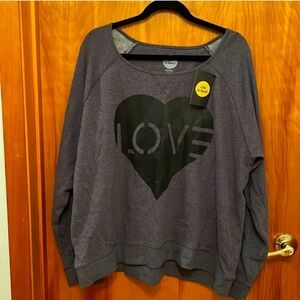 Life is Good love terry lightweight sweatshirt super soft comfortable quality!